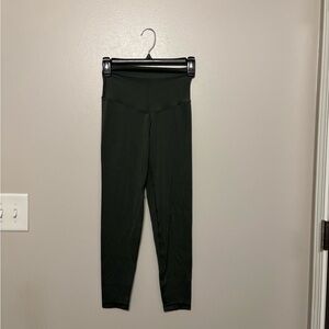 High-Waisted Grey-Green Leggings